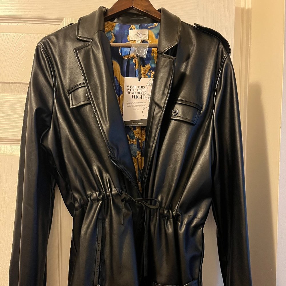 Sassy Jones Kaylani Leatherette Jacket, NWT
